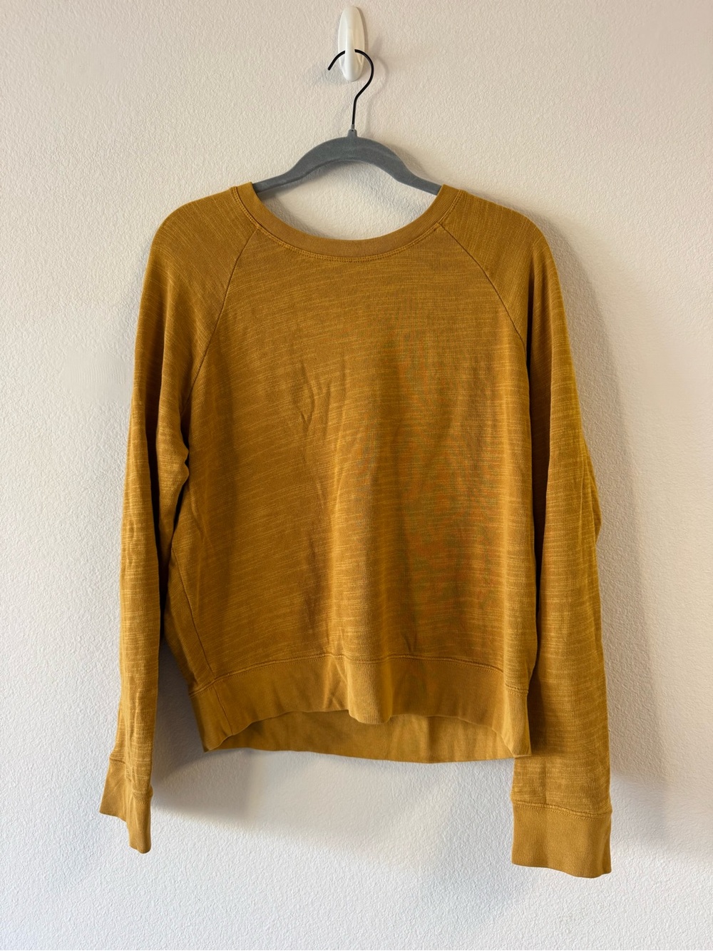 J. Crew Mustard Lightweight Crewneck Sweater